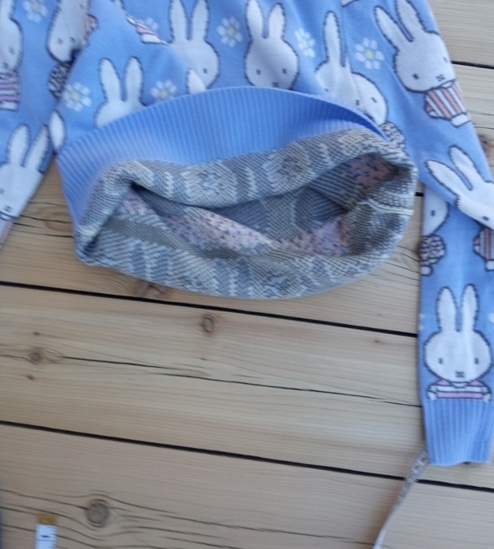 Miffy Pastel Blue Bunny Knit Sweater - Picture 6 of 9